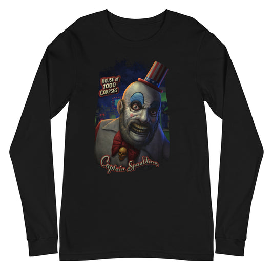 MerchMoment Rob Zombie - Captain Spaulding Long Sleeve T-Shirt [Apparel] Black
