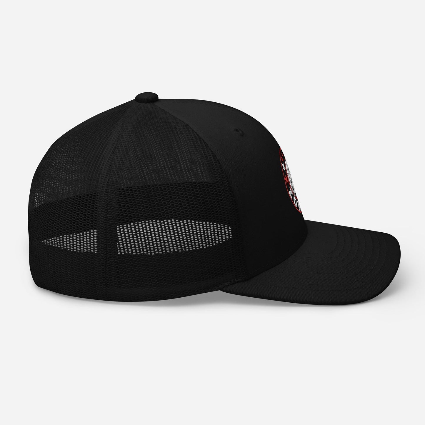 MERCHMOMENT Rob Zombie Circle Logo Embroidered Trucker Hat [Apparel] - Rock Band Apparel