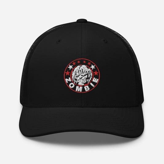 MERCHMOMENT Rob Zombie Circle Logo Embroidered Trucker Hat [Apparel] - Rock Band Apparel