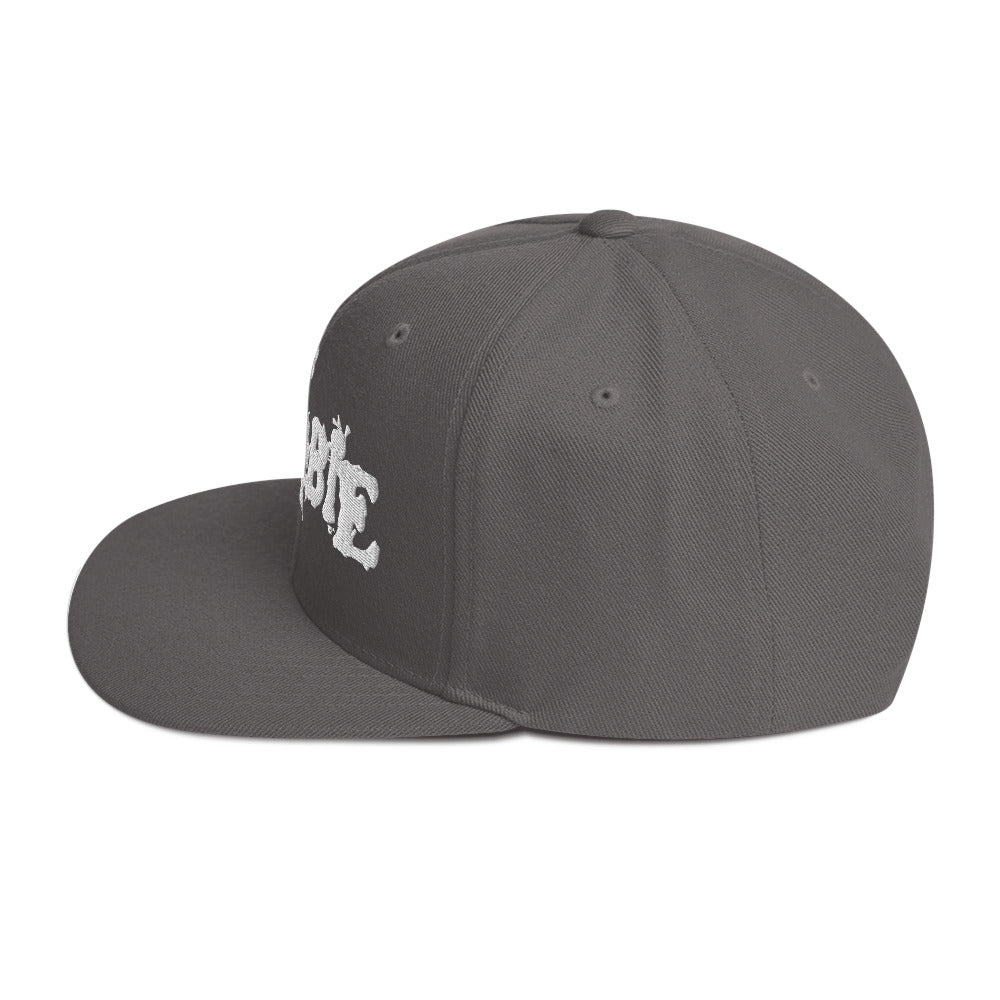 MERCHMOMENT Rob Zombie Classic Logo Grey Embroidered Snap Back Hat [Apparel] - Rock Band Apparel