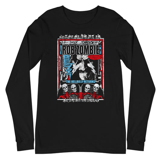 MERCHMOMENT Rob Zombie - Comic Book Long Sleeve T-Shirt [Apparel] - Rock Band Apparel