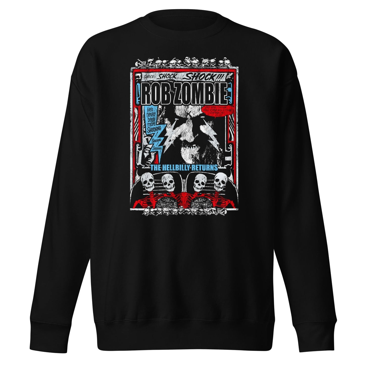MerchMoment Rob Zombie - Comic Book Sweatshirt [Apparel] Black