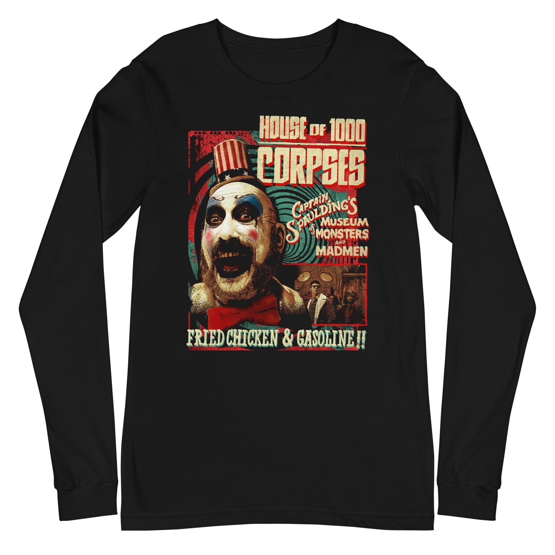 MERCHMOMENT Rob Zombie - Fried Chicken and Gasoline Long Sleeve T-Shirt [Apparel] - Rock Band Apparel