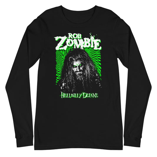 MerchMoment Rob Zombie - Hellbilly Green Long Sleeve T-Shirt [Apparel] Black