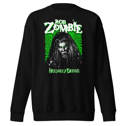 MERCHMOMENT Rob Zombie - Hellbilly Green Sweatshirt [Apparel] - Rock Band Apparel