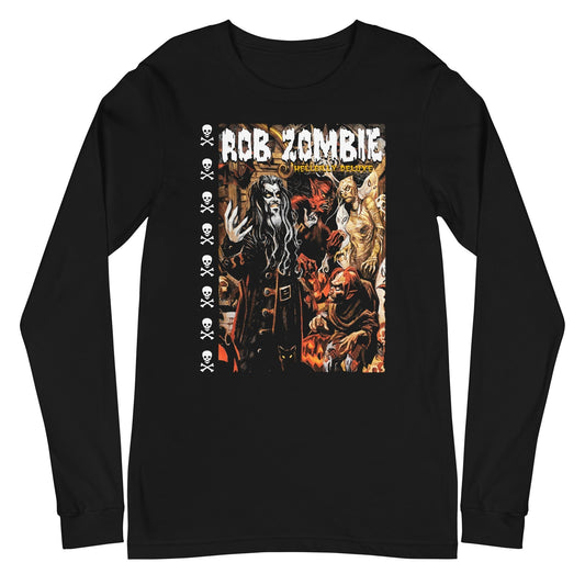MERCHMOMENT Rob Zombie - Hellbilly Mural Long Sleeve T-Shirt [Apparel] - Rock Band Apparel