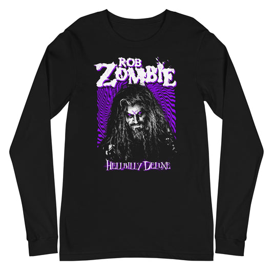 MERCHMOMENT Rob Zombie - Hellbilly Purple Long Sleeve T-Shirt [Apparel] - Rock Band Apparel