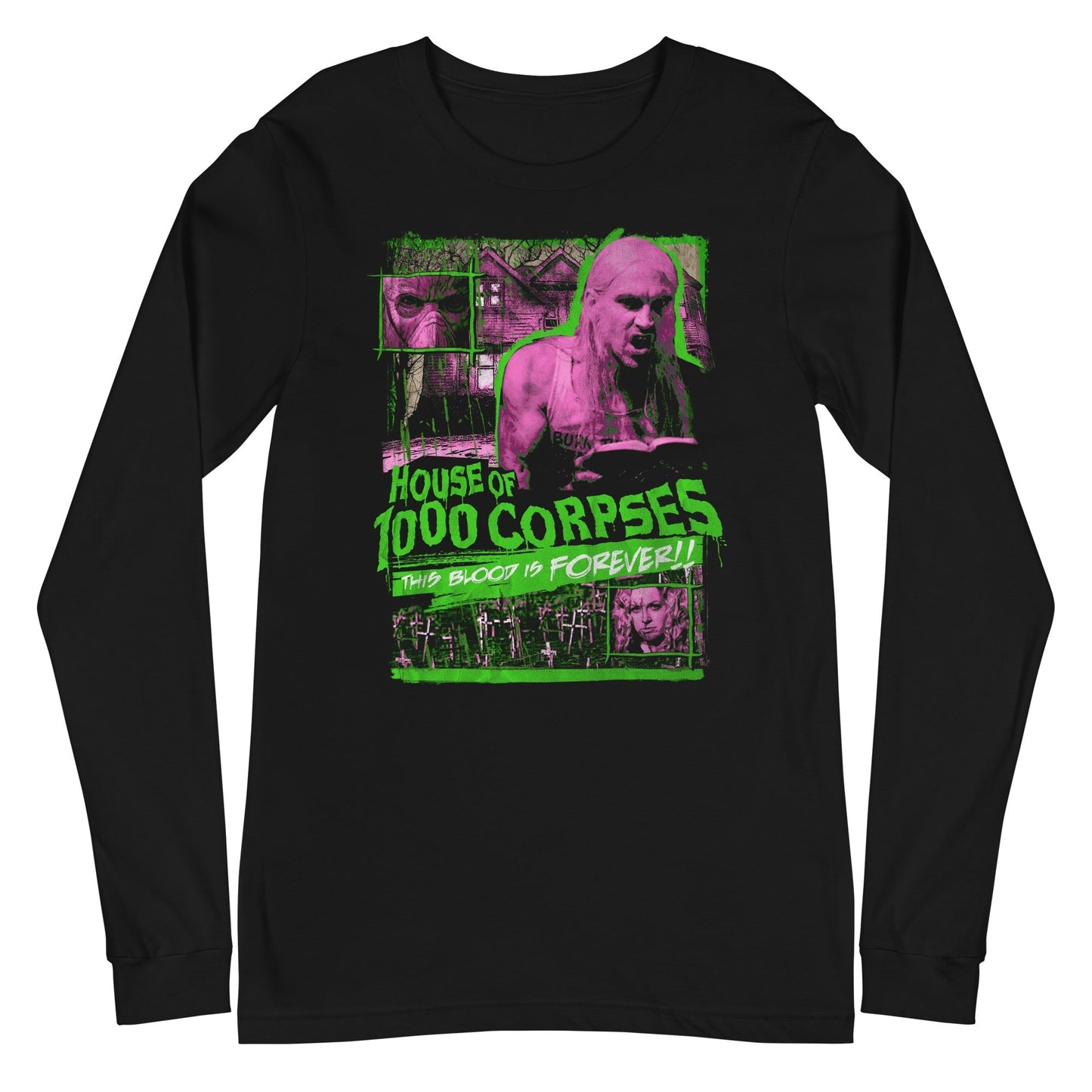 MerchMoment Rob Zombie - House of 1000 Corpses Long Sleeve T-Shirt [Apparel] Black