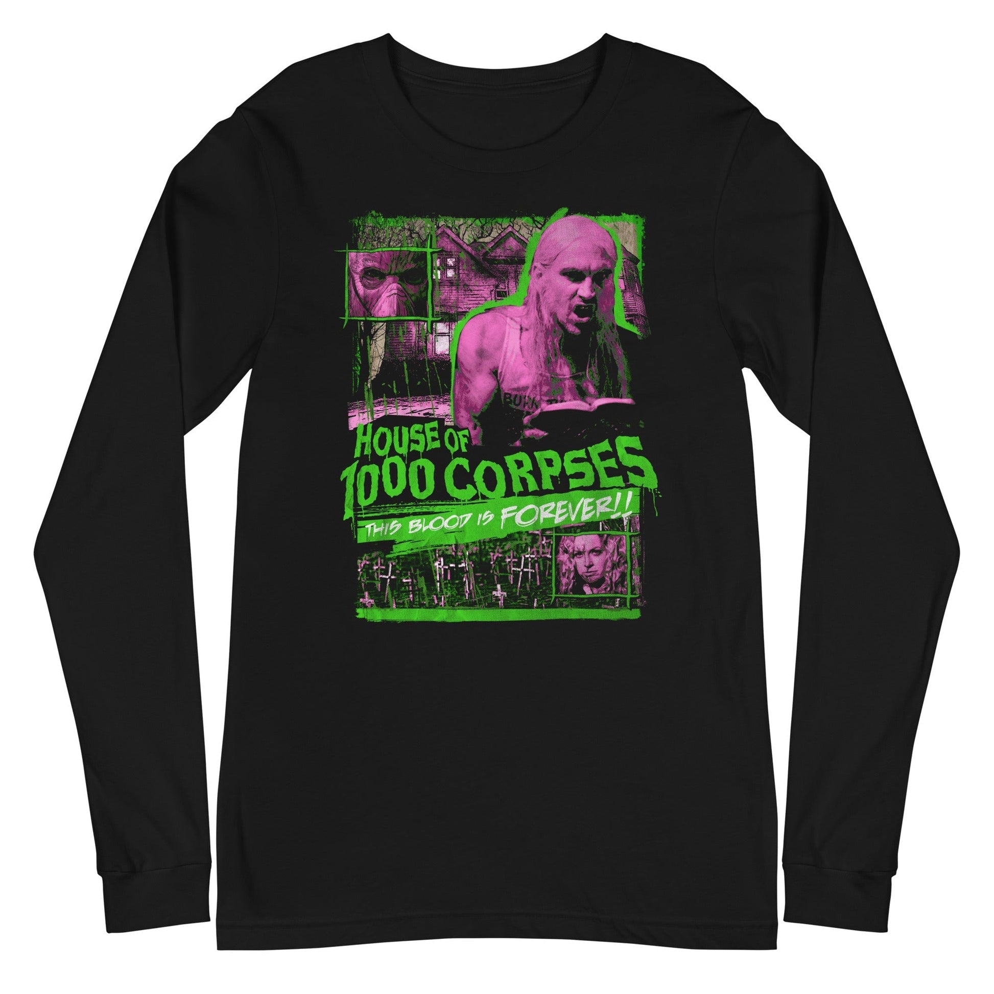MerchMoment Rob Zombie - House of 1000 Corpses Long Sleeve T-Shirt [Apparel] Black