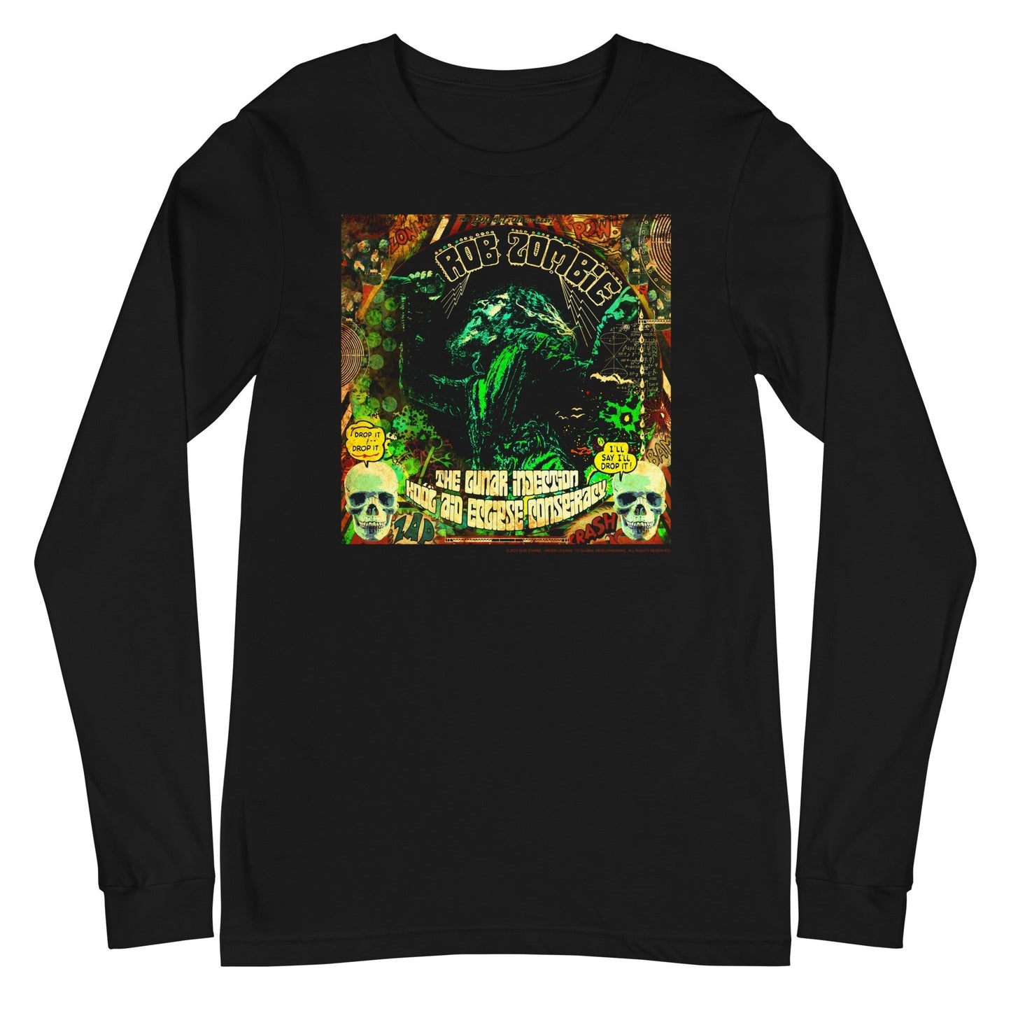 MERCHMOMENT Rob Zombie - Lunar Injection Long Sleeve T-Shirt [Apparel] - Rock Band Apparel