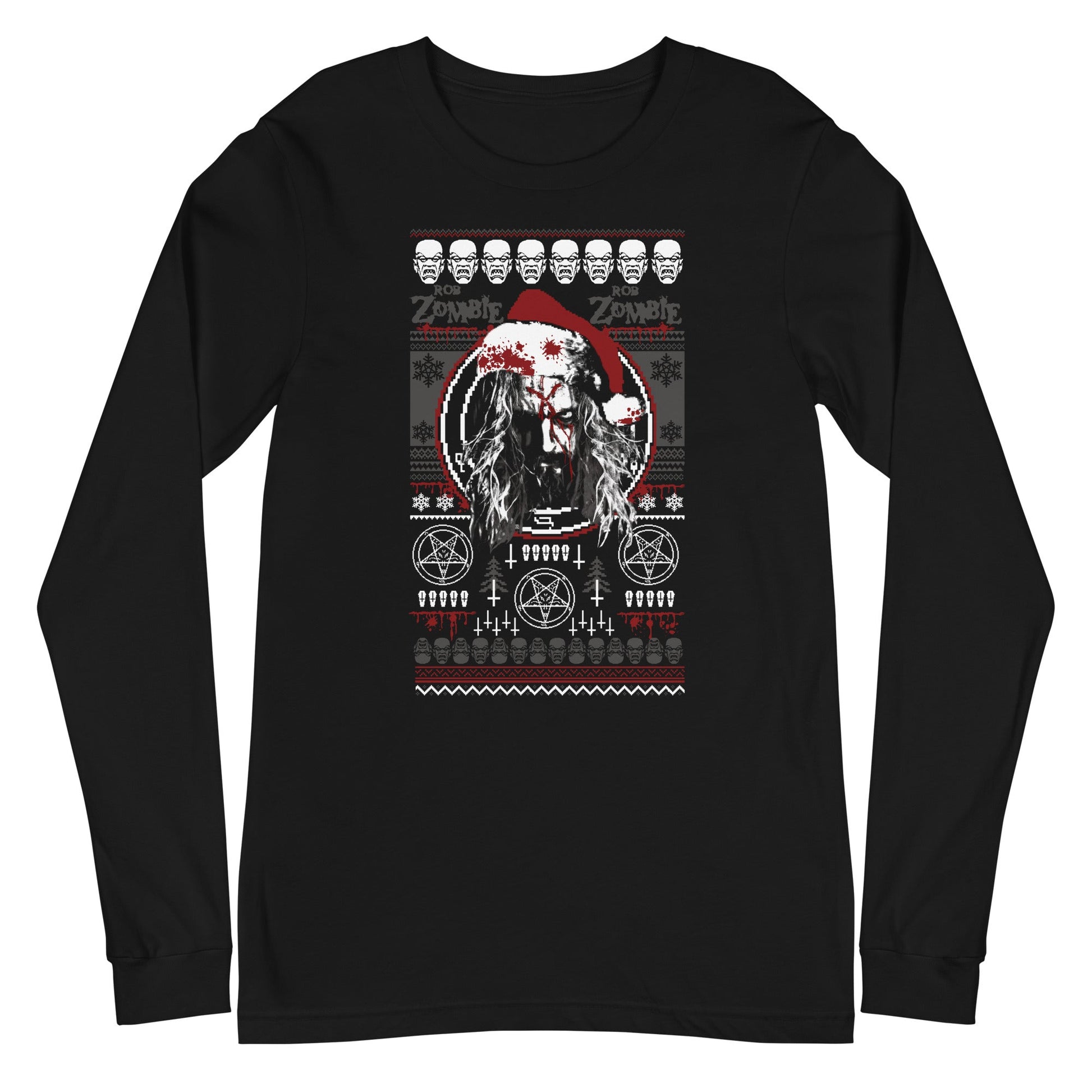 MERCHMOMENT Rob Zombie - Merry Christmas Long Sleeve T-Shirt [Apparel] - Rock Band Apparel