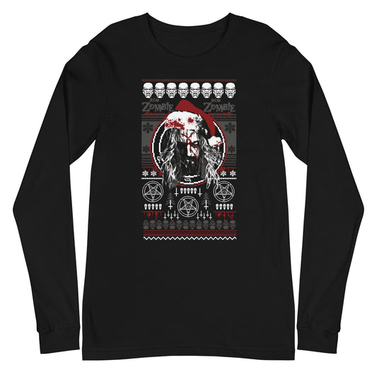 MERCHMOMENT Rob Zombie - Merry Christmas Long Sleeve T-Shirt [Apparel] - Rock Band Apparel