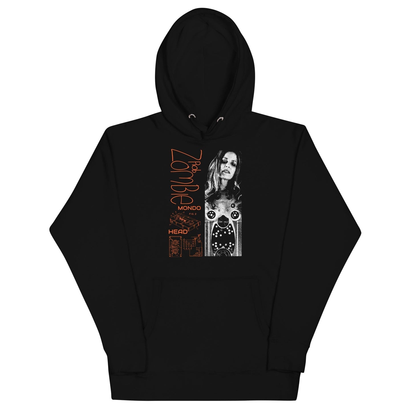 MERCHMOMENT Rob Zombie - Mondo Head Hoodie [Apparel] - Rock Band Apparel