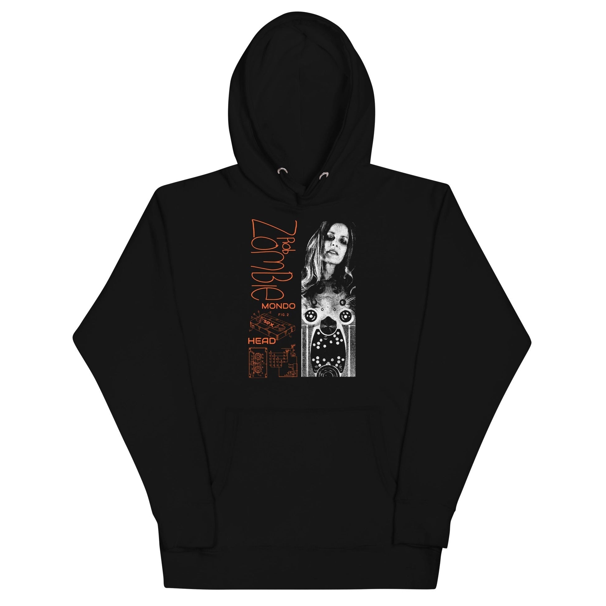 MERCHMOMENT Rob Zombie - Mondo Head Hoodie [Apparel] - Rock Band Apparel