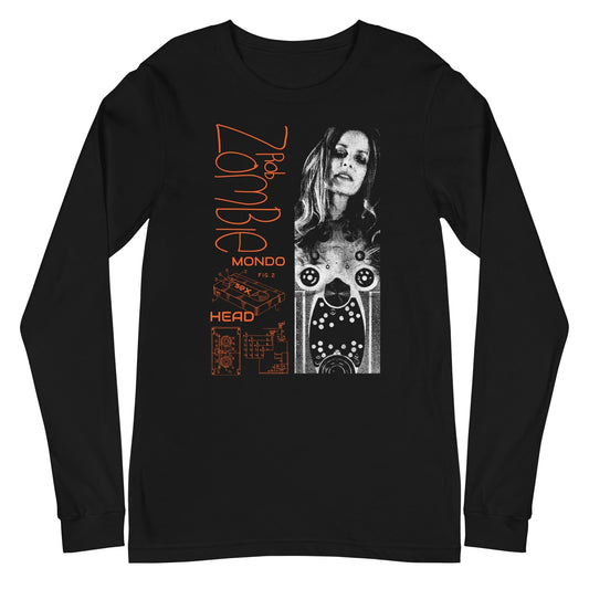 MERCHMOMENT Rob Zombie - Mondo Head Long Sleeve T-Shirt [Apparel] - Rock Band Apparel