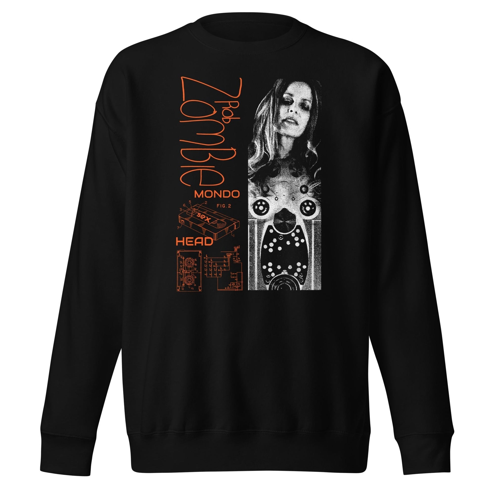 MerchMoment Rob Zombie - Mondo Head Sweatshirt [Apparel] Black