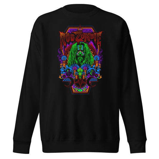 MerchMoment Rob Zombie - Psychedelic Sweatshirt [Apparel] Black