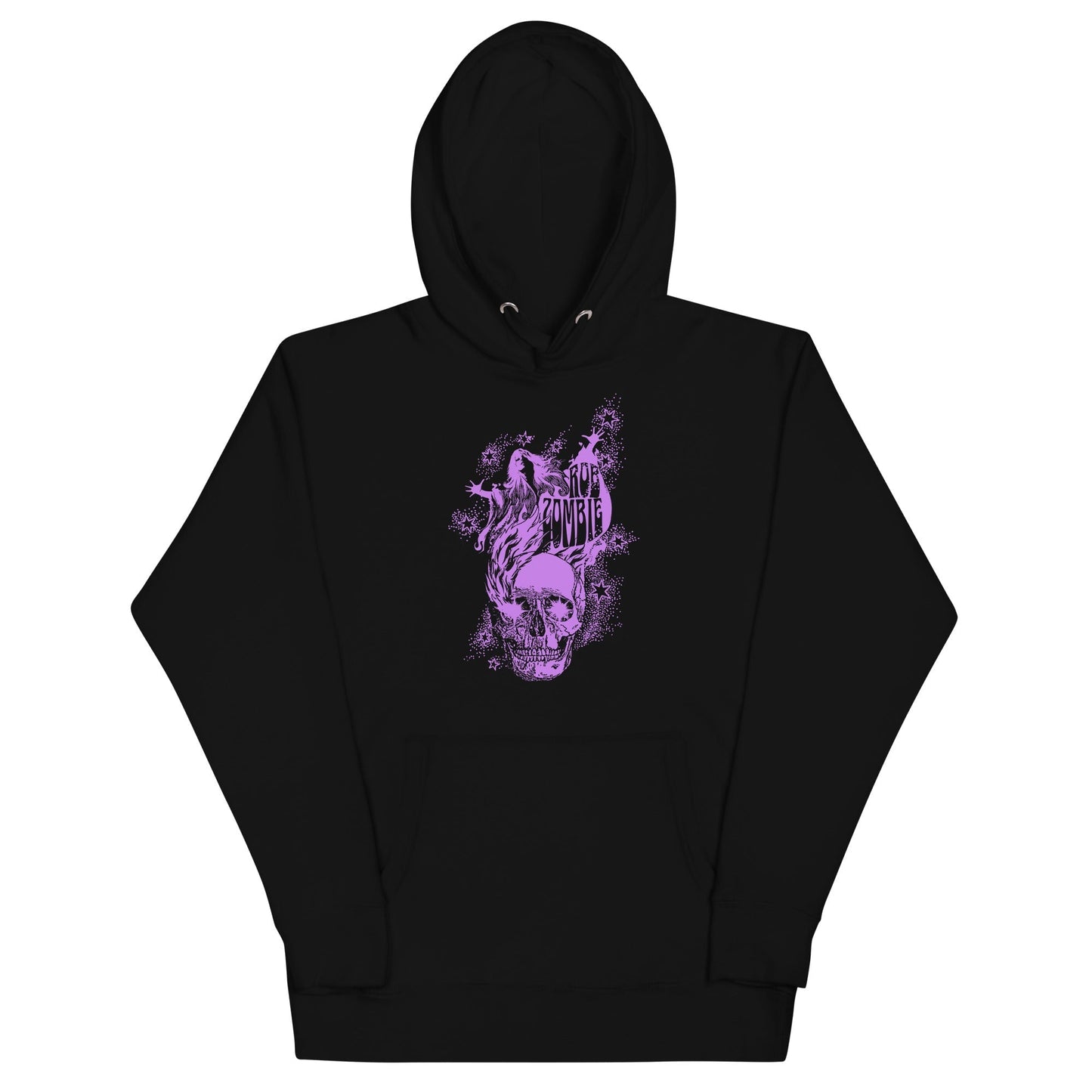 MerchMoment Rob Zombie - Purple Skull Hoodie [Apparel] Black