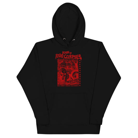 MerchMoment Rob Zombie - Red Corpses Hoodie [Apparel] Black