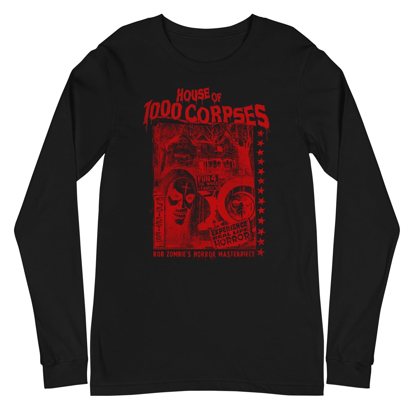 MerchMoment Rob Zombie - Red Corpses Long Sleeve T-Shirt [Apparel] Black