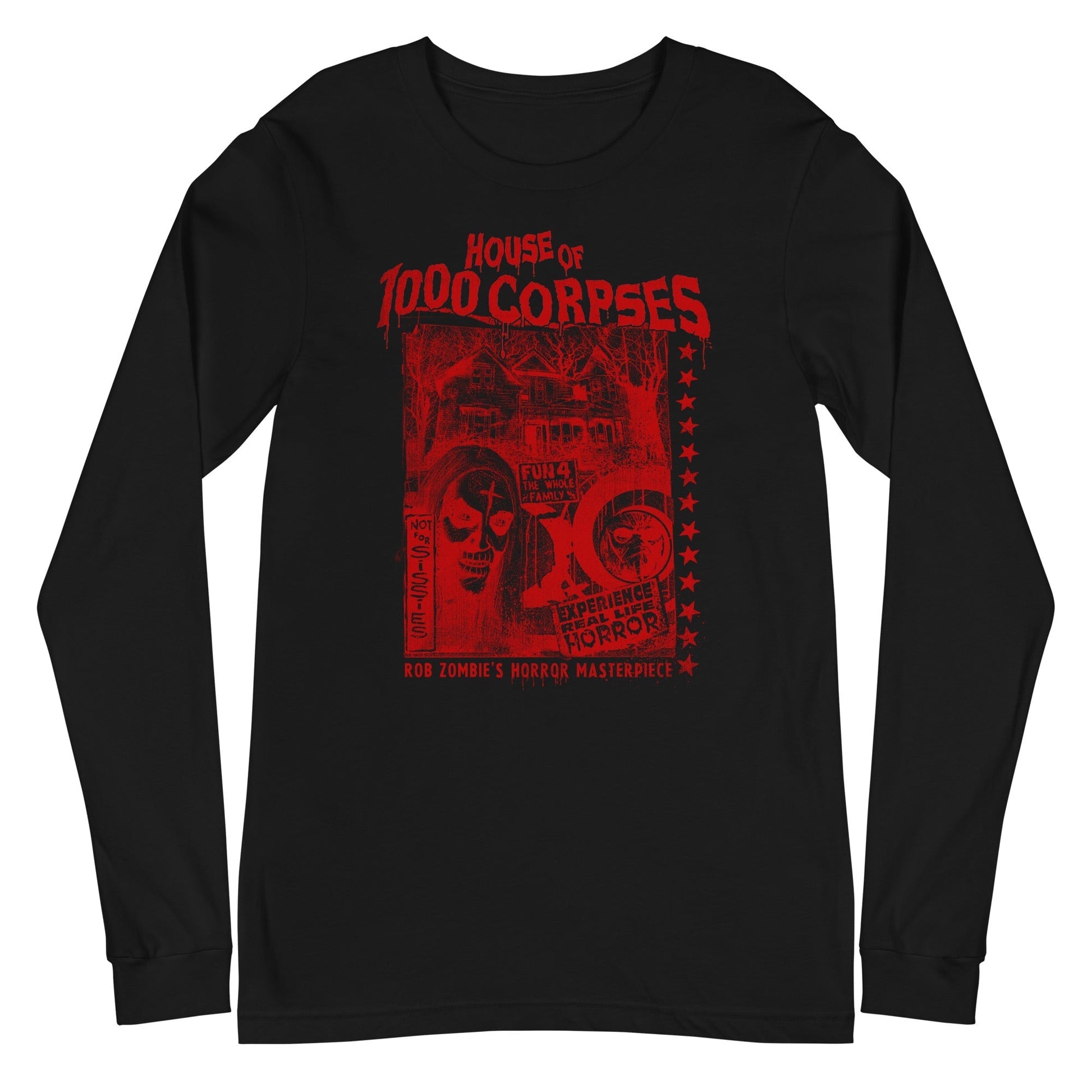 MerchMoment Rob Zombie - Red Corpses Long Sleeve T-Shirt [Apparel] Black