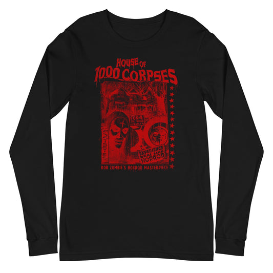 MerchMoment Rob Zombie - Red Corpses Long Sleeve T-Shirt [Apparel] Black