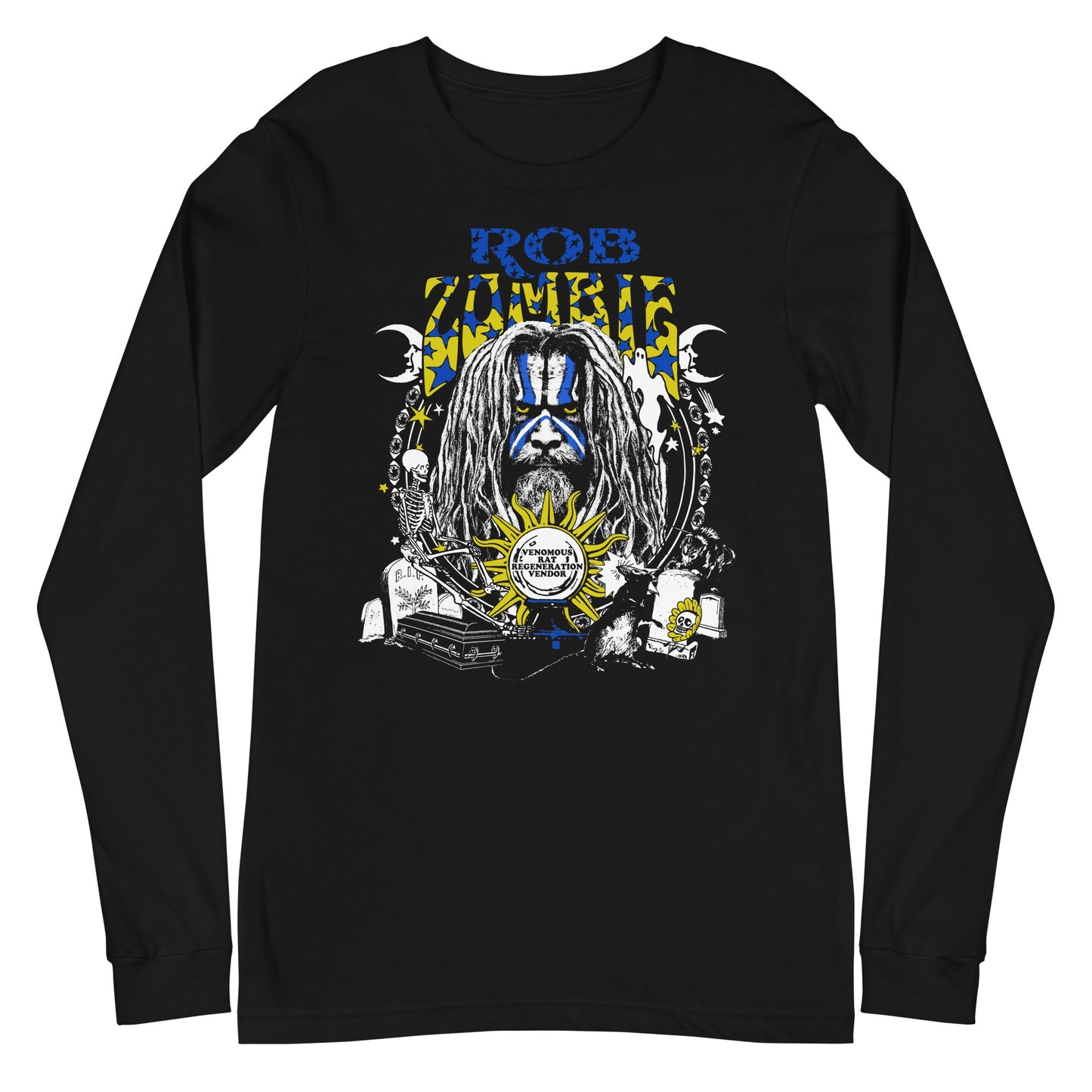 MERCHMOMENT Rob Zombie - Venemous Rat Long Sleeve T-Shirt [Apparel] - Rock Band Apparel