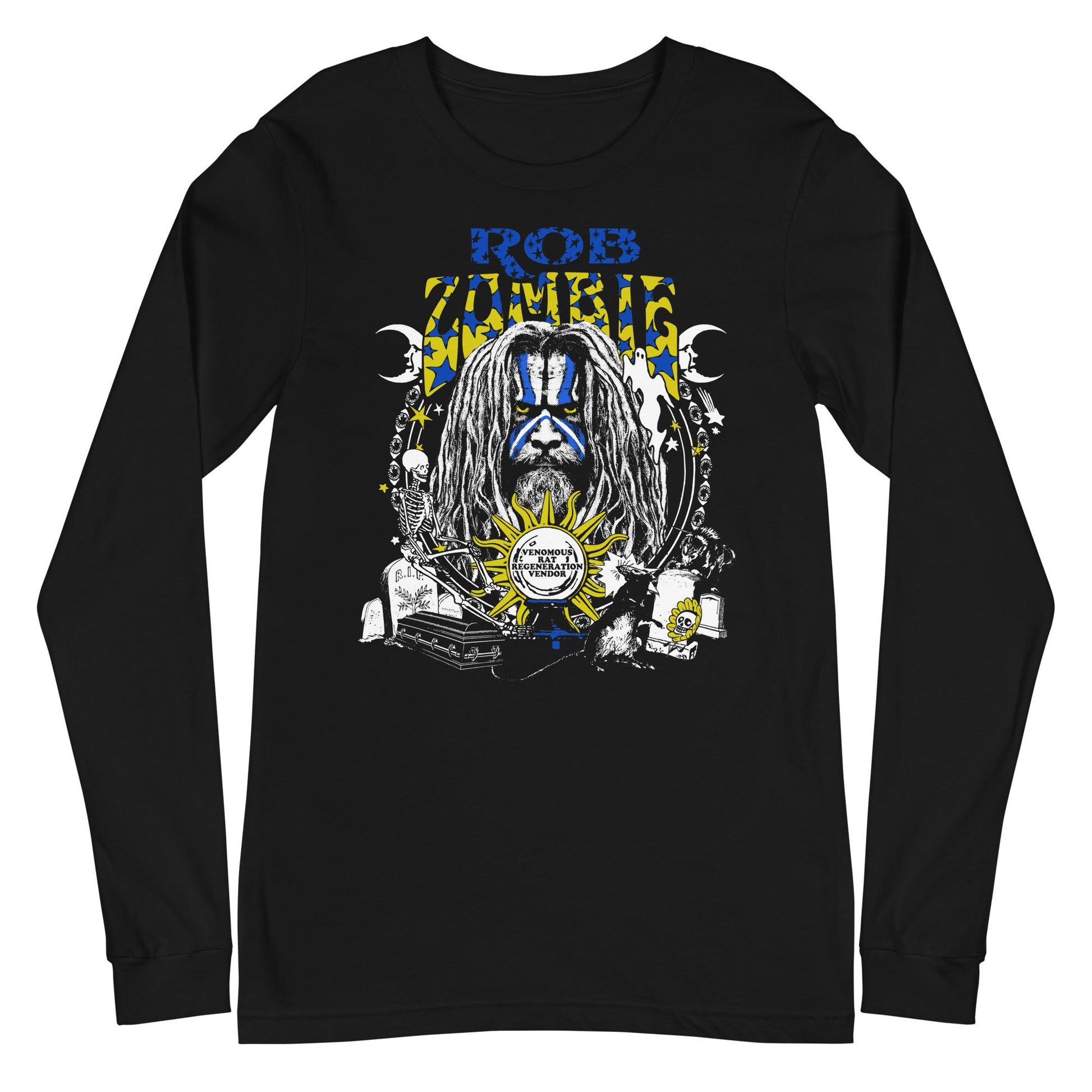MERCHMOMENT Rob Zombie - Venemous Rat Long Sleeve T-Shirt [Apparel] - Rock Band Apparel