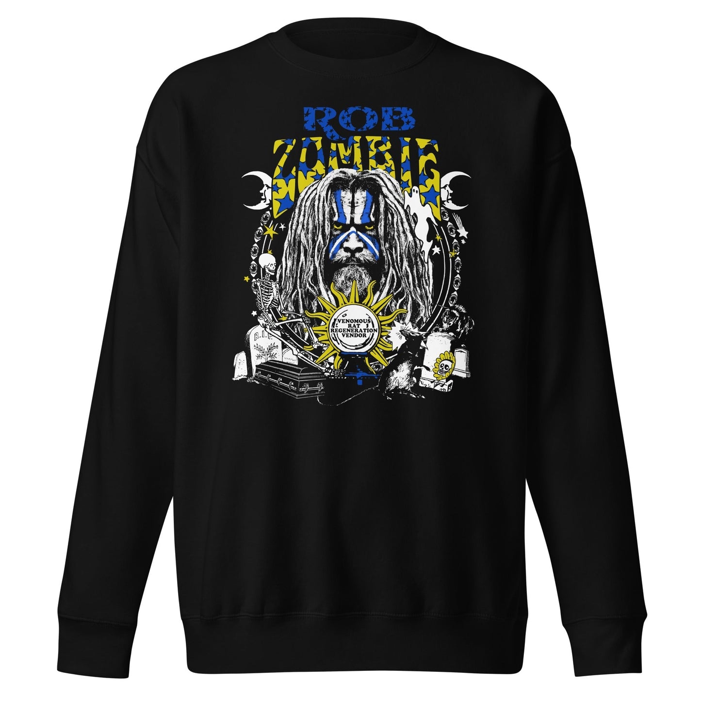 MerchMoment Rob Zombie - Venemous Rat Sweatshirt [Apparel] Black
