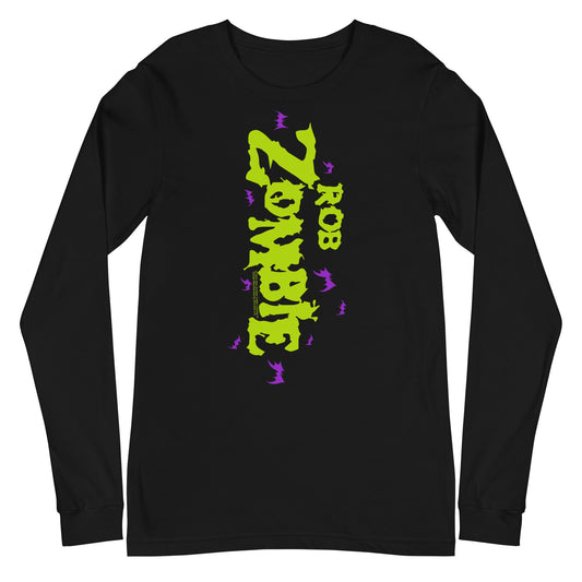 MerchMoment Rob Zombie - Vertical Logo Long Sleeve T-Shirt [Apparel] Black