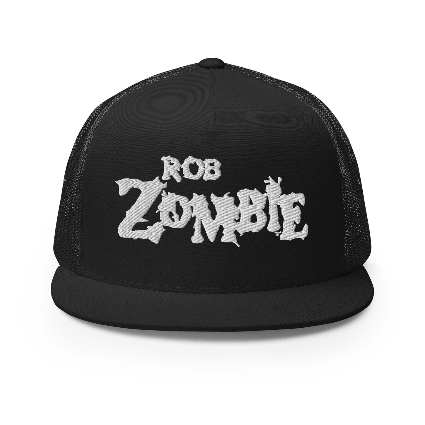 MerchMoment Rob Zombie White Logo Embroidered Trucker Hat [Apparel]