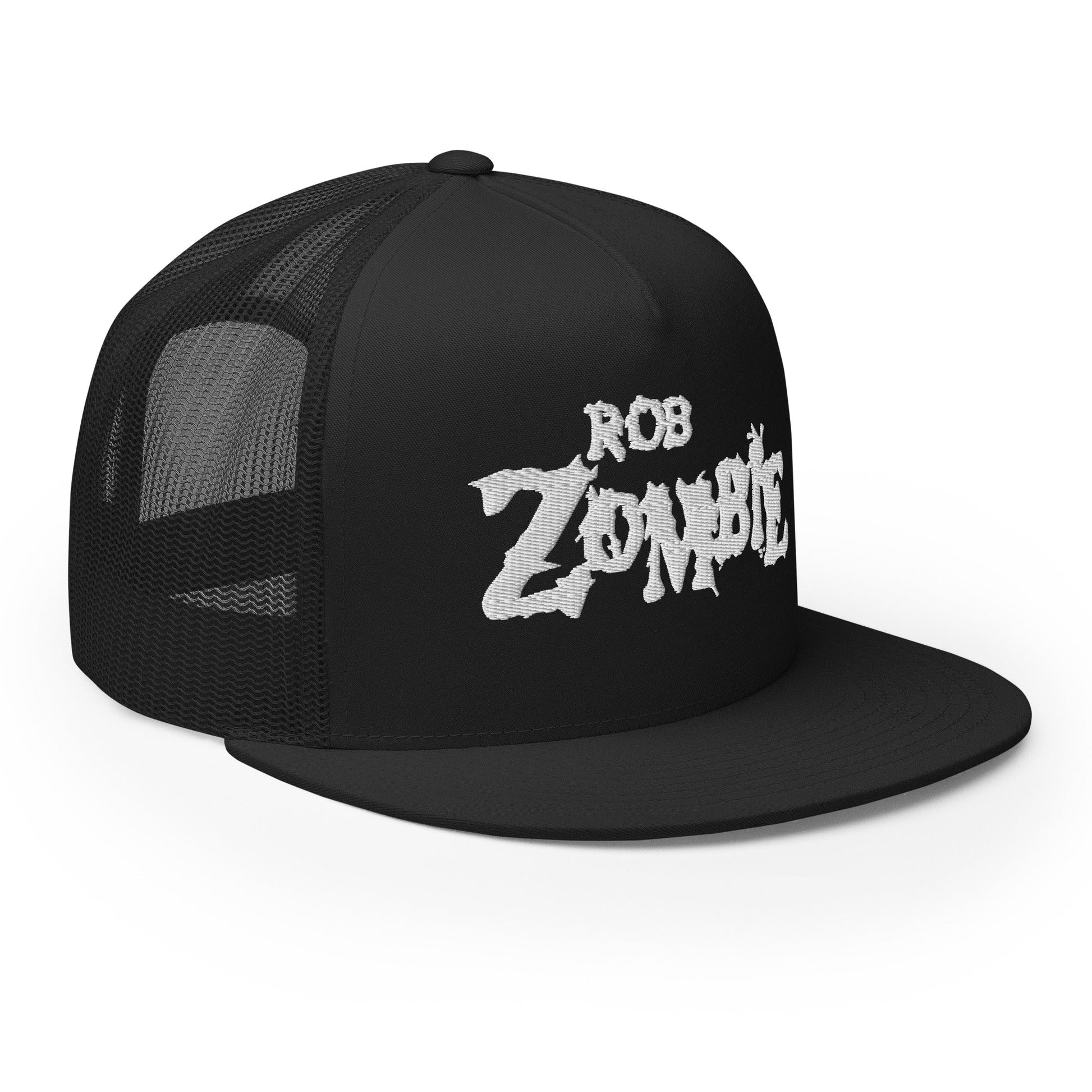 MerchMoment Rob Zombie White Logo Embroidered Trucker Hat [Apparel]