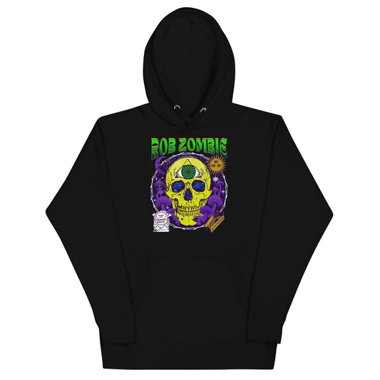 MERCHMOMENT Rob Zombie - Yellow Skull Hoodie [Apparel] - Rock Band Apparel