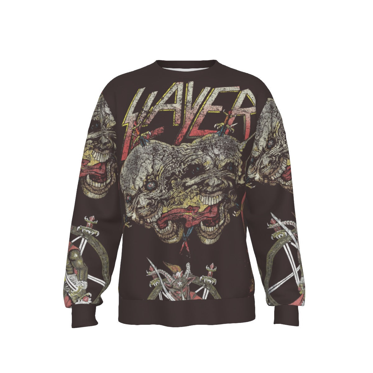 MerchMoment Slayer 666 Ways All Over Print Sweatshirt [Apparel] As Shown