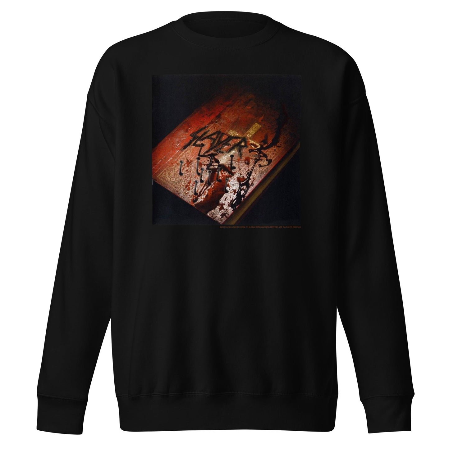 MerchMoment Slayer - Bible Logo Sweatshirt [Apparel] Black