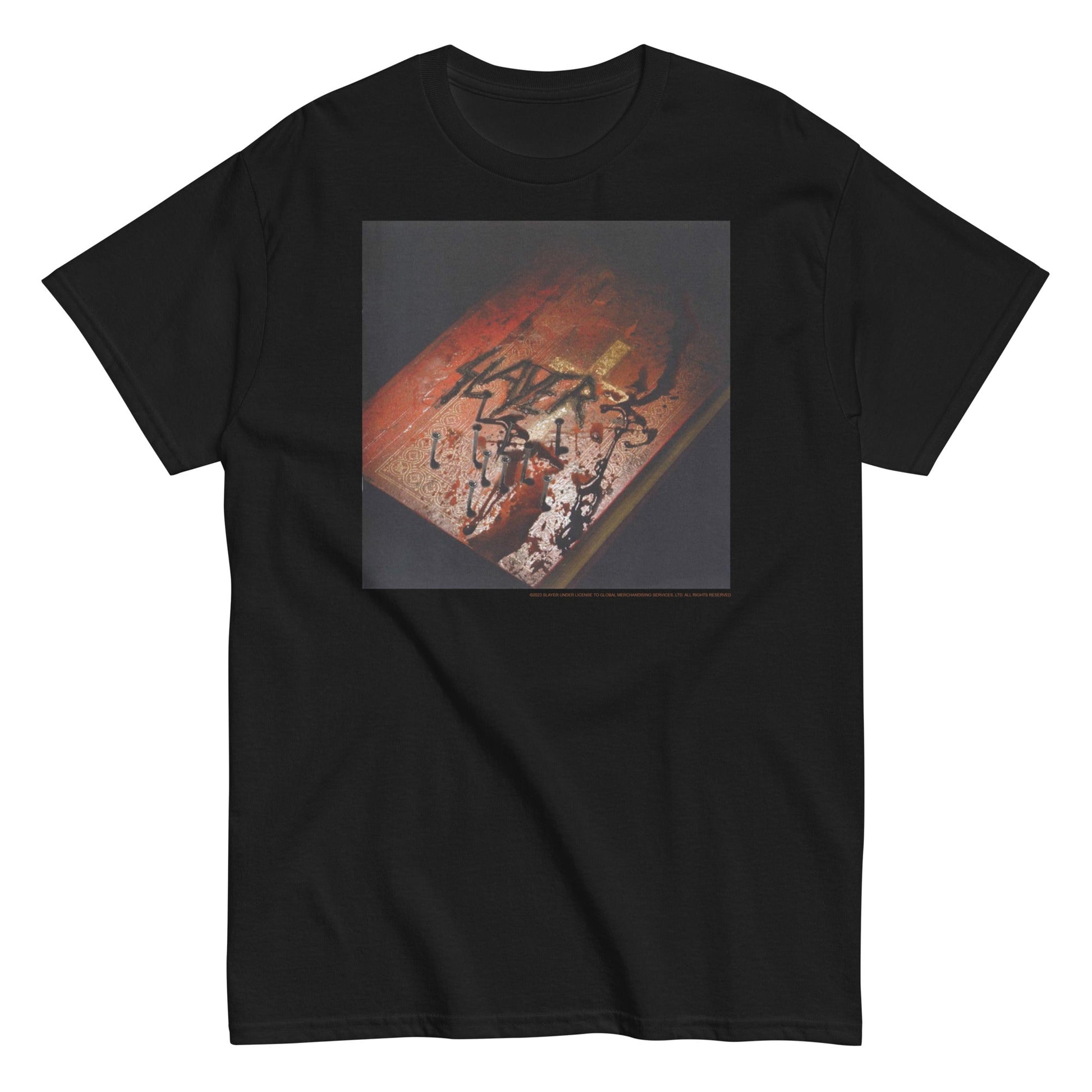 MERCHMOMENT Slayer - Bible Logo T-Shirt [Apparel] - Rock Band Apparel
