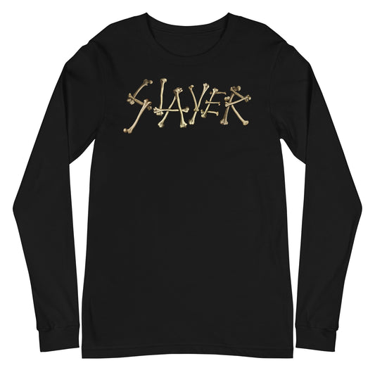 MERCHMOMENT Slayer - Bone Logo Long Sleeve T-Shirt [Apparel] - Rock Band Apparel