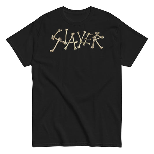 MERCHMOMENT Slayer - Bone Logo T-Shirt [Apparel] - Rock Band Apparel