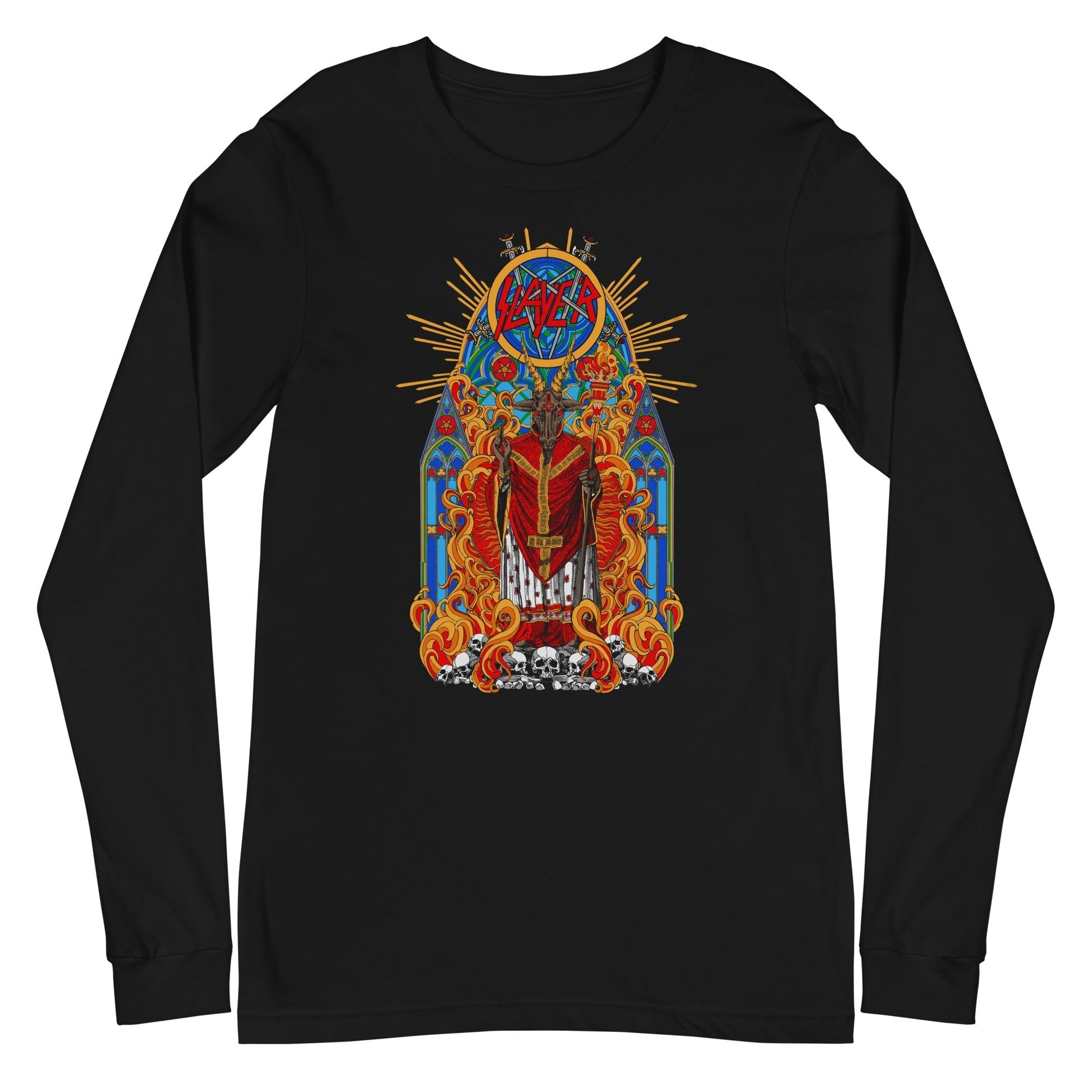 MerchMoment Slayer - Chapel Long Sleeve T-Shirt [Apparel] Black