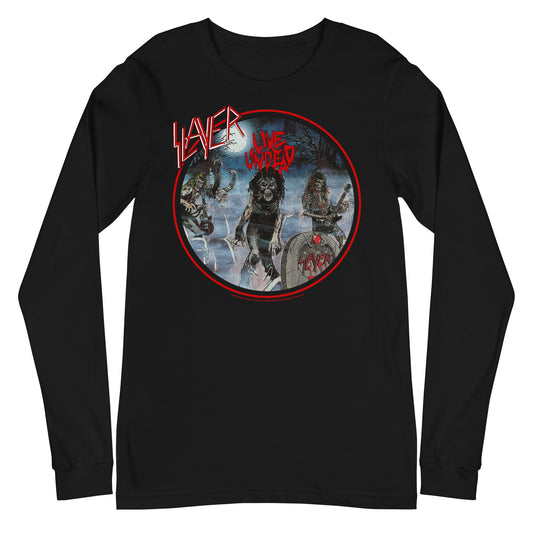 MERCHMOMENT Slayer - Death Rock Long Sleeve T-Shirt [Apparel] - Rock Band Apparel