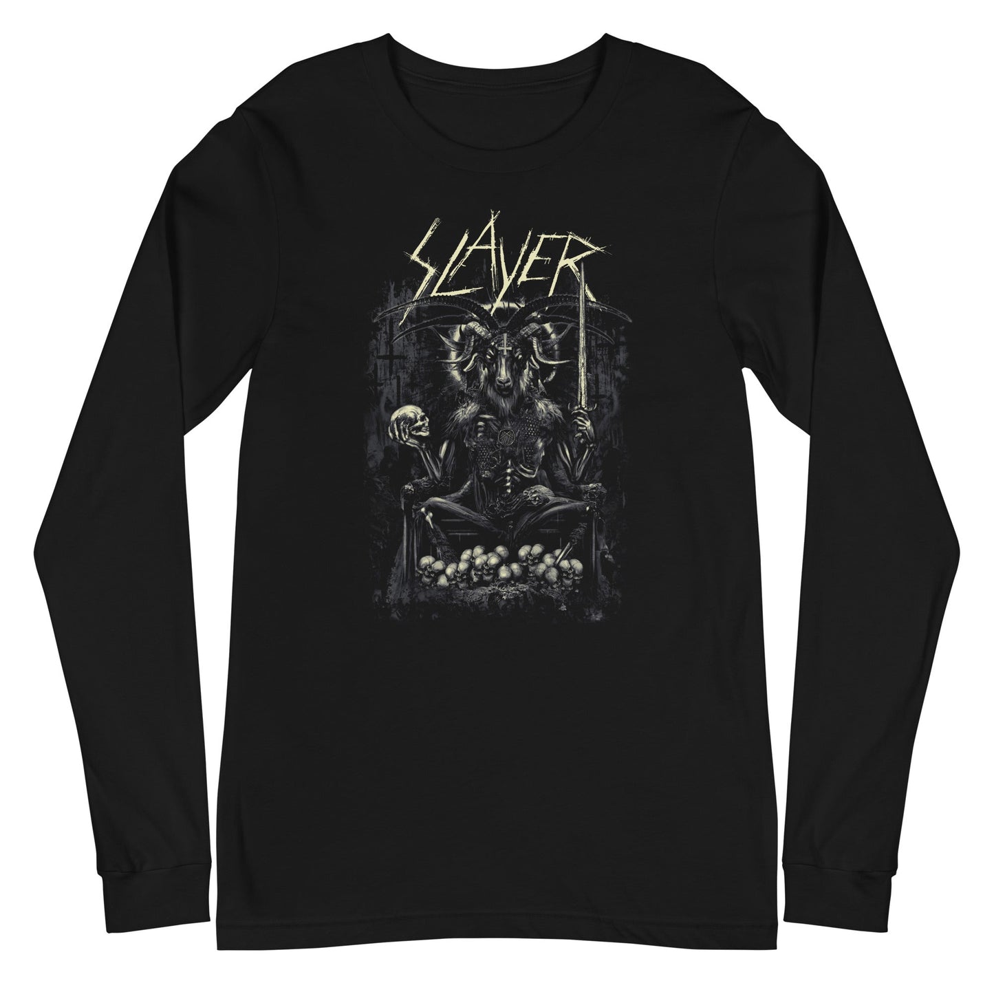 MERCHMOMENT Slayer - Demon Head Long Sleeve T-Shirt [Apparel] - Rock Band Apparel