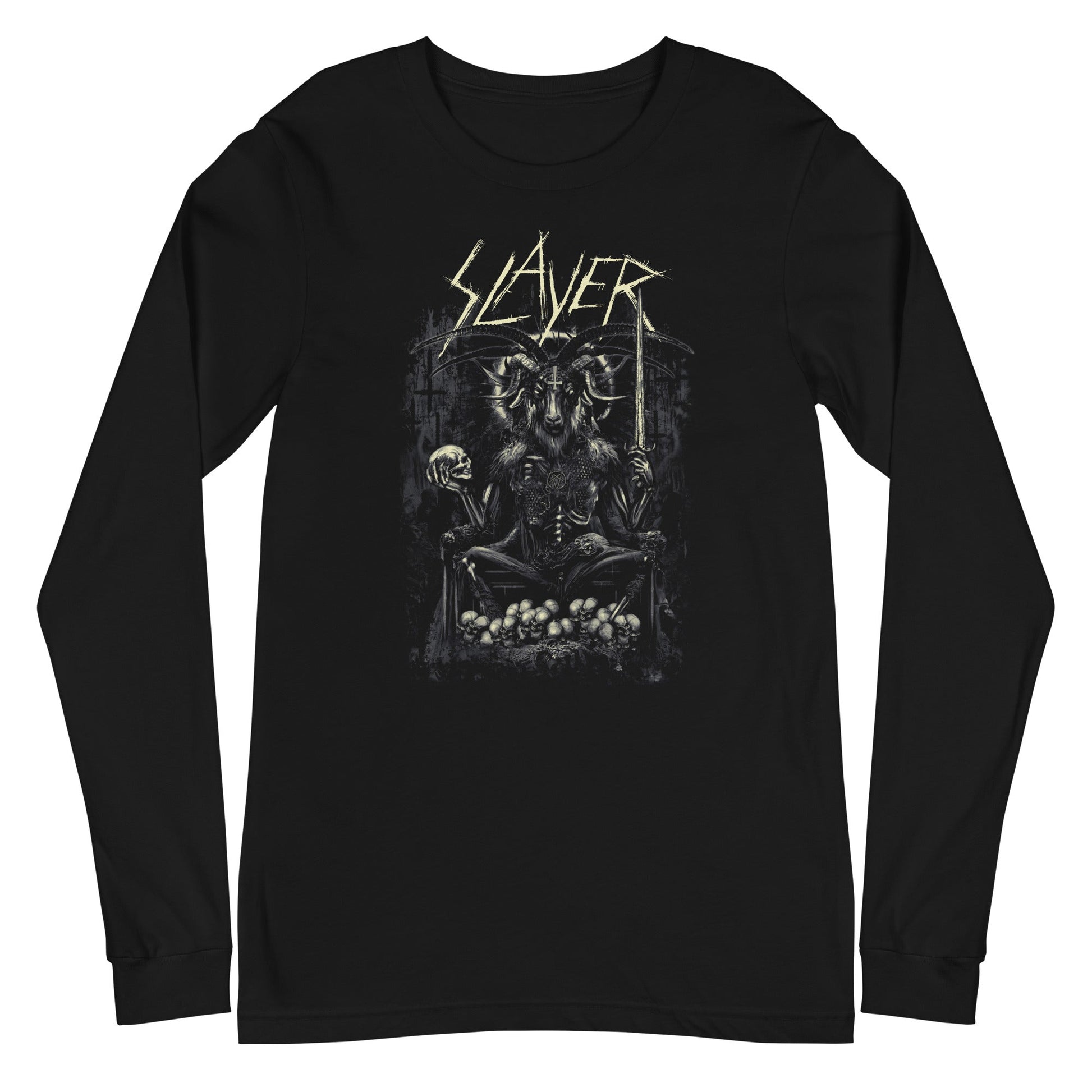 MERCHMOMENT Slayer - Demon Head Long Sleeve T-Shirt [Apparel] - Rock Band Apparel