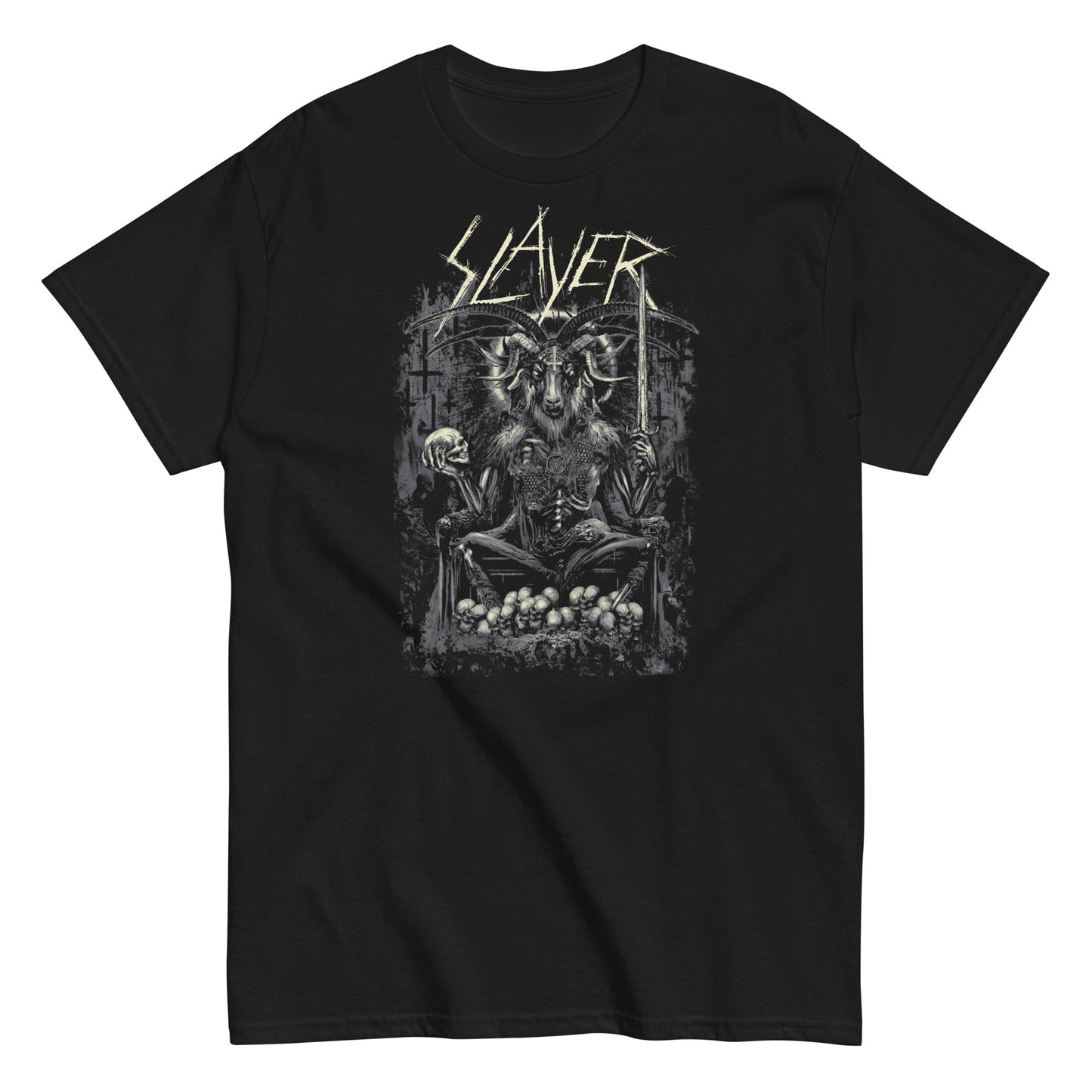 MERCHMOMENT Slayer - Demon Head T-Shirt [Apparel] - Rock Band Apparel