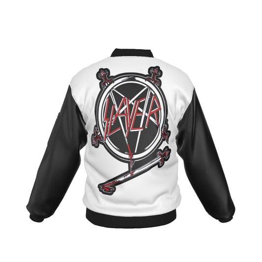 MERCHMOMENT Slayer Die by the Sword Bomber Jacket [Jacket] - Rock Band Apparel