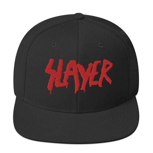 MERCHMOMENT Slayer Drip Logo Embroidered Snapback Hat [Apparel] - Rock Band Apparel