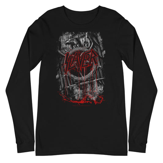 MERCHMOMENT Slayer - Eagle Logo Long Sleeve T-Shirt [Apparel] - Rock Band Apparel