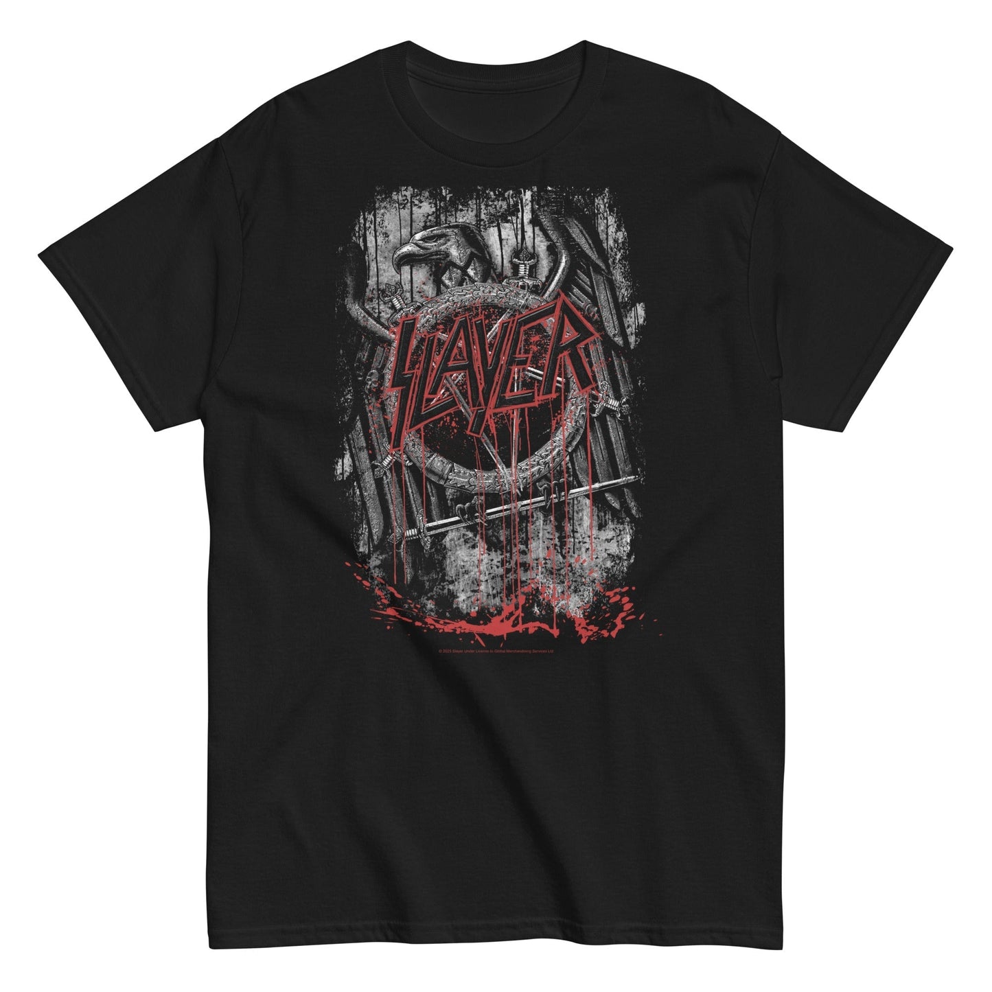 MERCHMOMENT Slayer - Eagle Logo T-Shirt [Apparel] - Rock Band Apparel