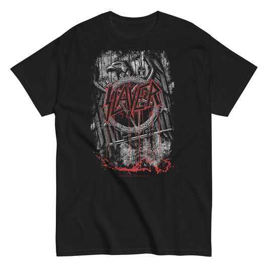 MERCHMOMENT Slayer - Eagle Logo T-Shirt [Apparel] - Rock Band Apparel