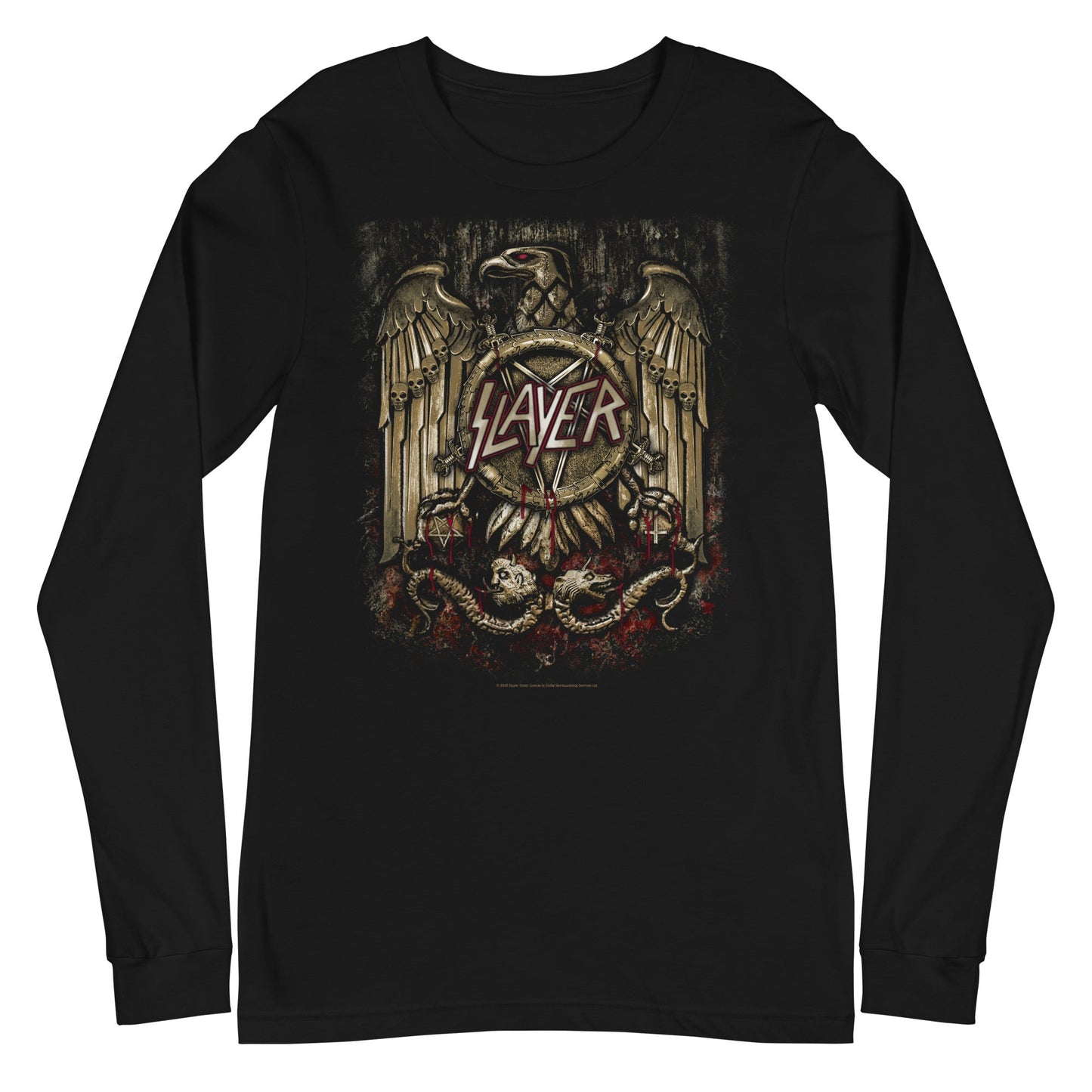 MERCHMOMENT Slayer - Eagle Statue Long Sleeve T-Shirt [Apparel] - Rock Band Apparel