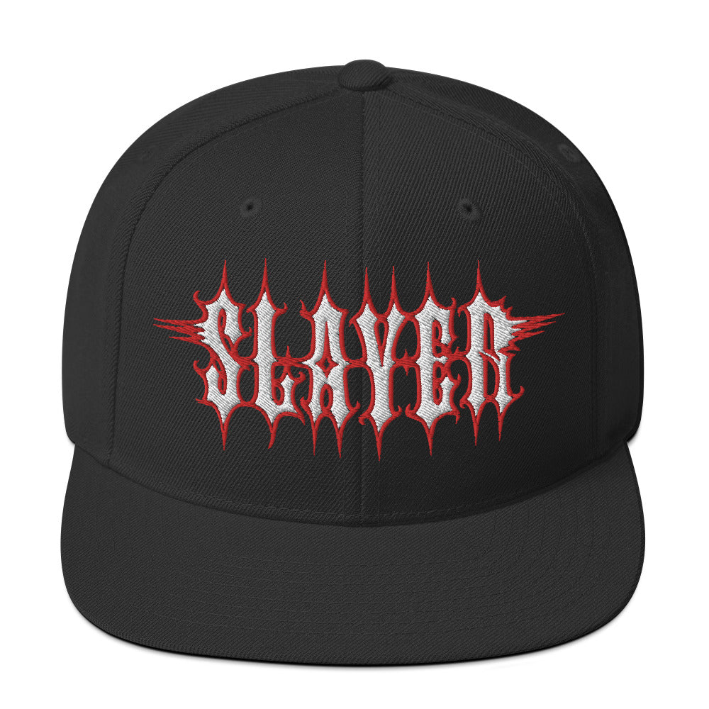 MERCHMOMENT Slayer Electric Logo Embroidered Snapback Hat [Apparel] - Rock Band Apparel